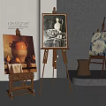 easel 3d model