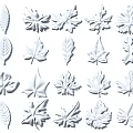 Decorative Varied Leaf Shaped Carvings Designs With Intricate Patterns And Details