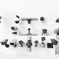 Modern camera security monitoring 3d model