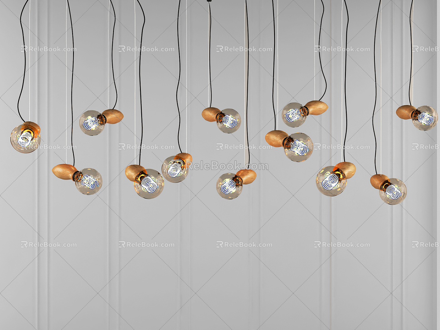 Nordic chandelier 3d model