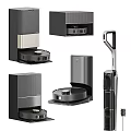 Intelligent Machines For Home With Robotic Vacuum Cleaners And Charging Stations