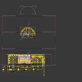 Curved Screen Display Of Hexi Corridor With Mountain Range Ancient Buildings And Flying Birds
