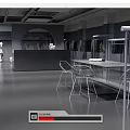 Modern Clothing Store Interior With Hanging Garments Mannequins And Seating Space