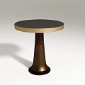 Modern round table coffee table 3d model