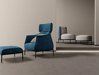 Single sofa 3d model