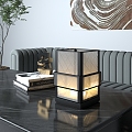 Modern Desktop Decorative Lamp Glass Table Lamp 3d model