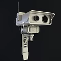 Projection Surveillance Camera With Dual Lens And Mount Design Device 3d model