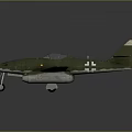 Green Scale Airplane Model With Twin Engines Open Cockpit And White Cross Markings