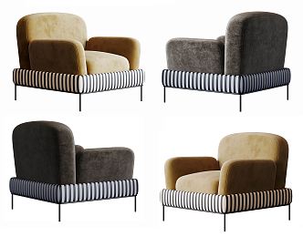 Modern Sofa Chair Leisure Chair 3d model