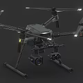 Smart Drone With Four Propellers Dual Cameras Landing Gear And LED Lights
