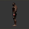 Muay Thai Tyson Free Fight Fighting Athlete Muay Thai Athlete Boxer Boxer Athlete 3d model