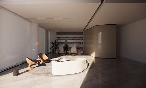 Modern office space 3d model