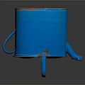 Practical Blue Watering Can for Daily Household Use with Handle and Nozzle
