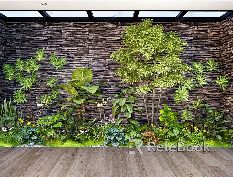 Modern Interior Landscape Landscape Courtyard Landscape Sketches Plant Combination Green Plants Flowers and Plants model