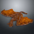 Game Movie Dragon Character 3D Model With Orange Wings And Brown Body