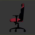 Red And Black Leather Gaming Chair With Ergonomic Design For Comfortable Gaming Experience