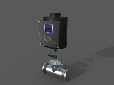 Electric control valve, valve switch, instrument and instrument 3d model