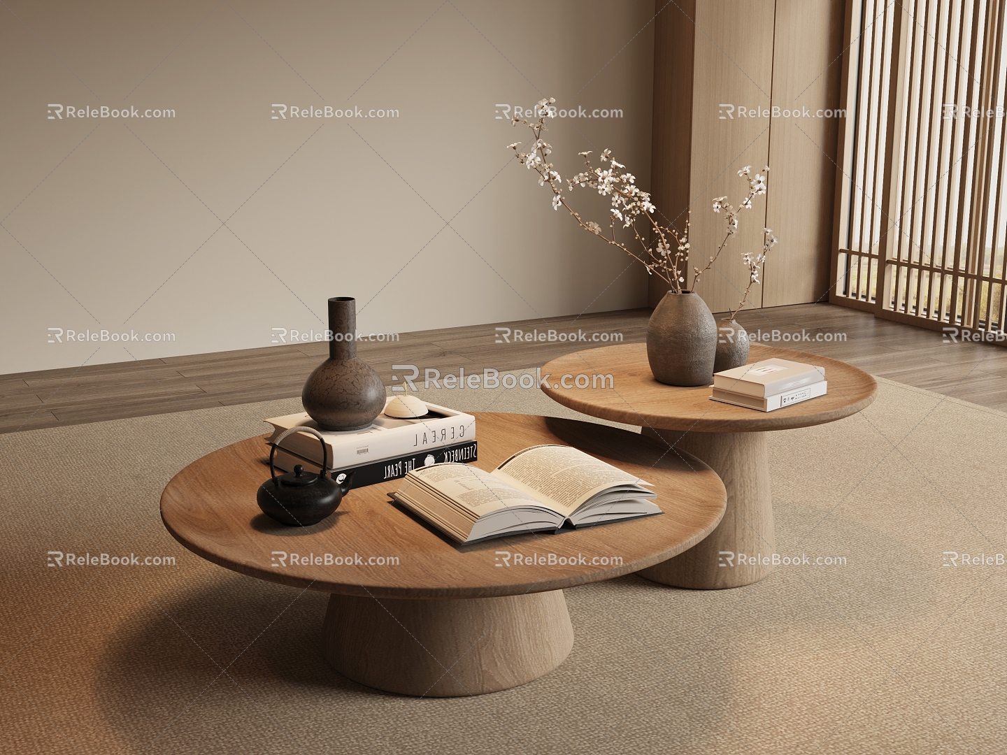 New Chinese Tea Table 3d model