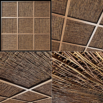 Quiet ceiling woven ceiling 3d model