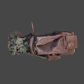 Abandoned Old Car With Rusty Body Damaged Parts And Open Doors