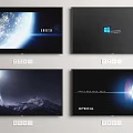 Modern Televisions With Various Screen Displays Including Orion Windows And Xperia