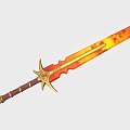 Long Sword Science Fiction Long Sword Sword Magic Weapon Fantasy Sword 3d model