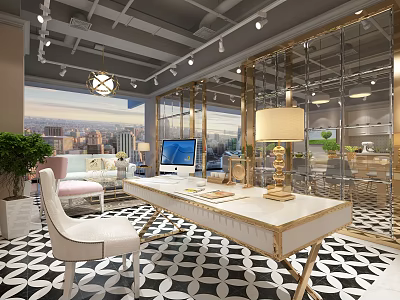 Post-modern office 3d model