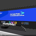MORE 2019 Data Summit Stage Setup With Colorful POWER Letters And Company Logos