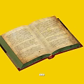 Open Aged Vintage Book With Yellowed Pages And Text Content Details