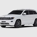 White Modern SUV Exterior With Black Wheels And Sleek Design Elements 3d model
