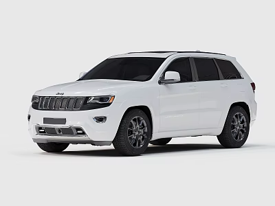 White Modern SUV Exterior With Black Wheels And Sleek Design Elements 3d model