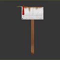 Mailbox mailbox tin mailbox old mailbox items 3d model