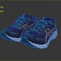 Athletic Running Sneakers With Purple Mesh Upper Teal Laces Orange Accents And White Sole
