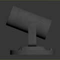 Modern Black Metal Spotlight Fixture with Stable Base Stand for Home Interior Lighting