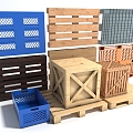 Hardware pallet pallet wooden box template wooden pallet 3d model