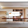 Modern study 3d model