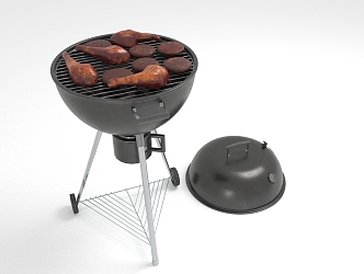 Modern grill 3d model