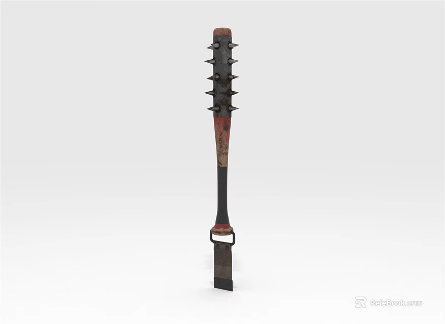 Animal Collar Featuring Multiple Rings And Black Leather Strap Design 3d model