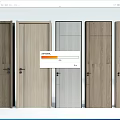 Modern Wooden Hinged Doors With Diverse Designs And Natural Wood Tones