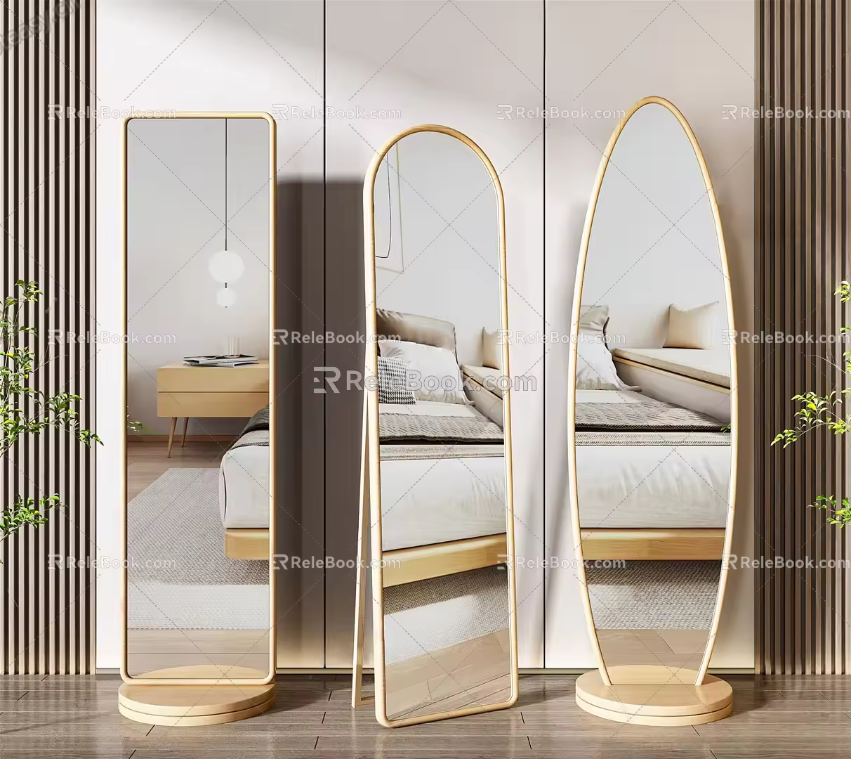 Nordic Mirror Full-length Mirror 3d model