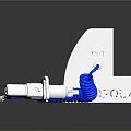 WISTORQUE Device With White Housing Blue Coiled Cable And Connection Head