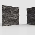 Dark Stone Background Wall With Rough Natural Texture For Interior Decor