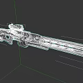Tactical Sniper Rifle With Mounted Scope Hollowed Barrel And Ergonomic Grip