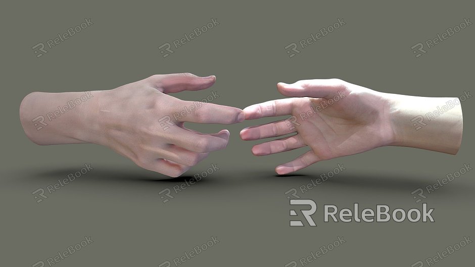 Modern Hand Hand Female Hand Reach model