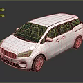 White Modern MPV With Sleek Body Sliding Doors And Silver Wheels For Family Use