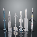 Bomb Missile Airborne Missile Shipborne Missile Cruise Missile High Altitude Bomb Guided Weapon Cruise Weapon 3d model