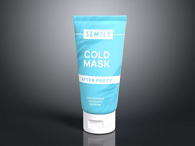 Semily Cold Mask After Party Hydrating Reviving Skin Care Product 3d model