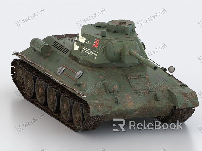 T34 Medium Tank World War II Tank Soviet Tank model