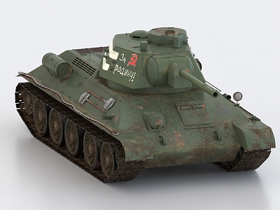 T34 Medium Tank World War II Tank Soviet Tank model