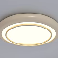 Modern LED Ceiling Lights Featuring Rectangular Round Shapes and Soft Glow 3d model